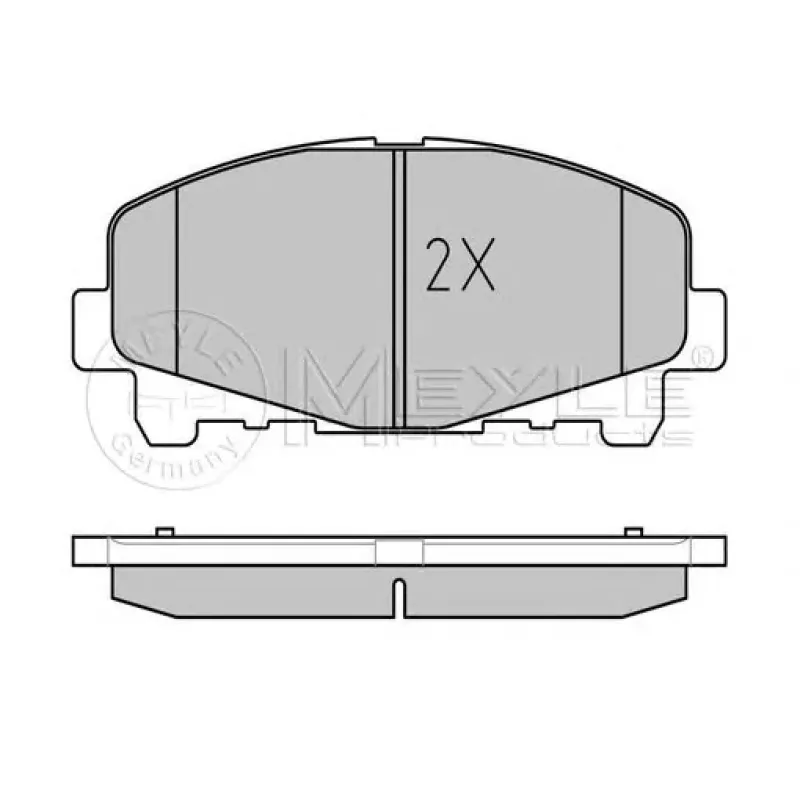 Колодки гальмівні (передні) Honda Accord VIII 07-/IX 12- (Akebono)