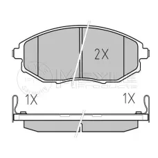 Колодки гальмівні (передні) Chevrolet Epica 2.0-2.5D 05-