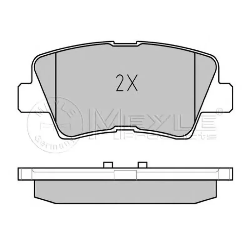 Колодки гальмівні (задні) Hyundai Accent IV/Kia Rio 10-