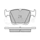 Колодки гальмівні (задні) VW Golf/Touran 1.0-2.0 TDI 12- (Ate)