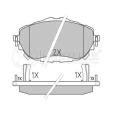 Колодки гальмівні (передні) Toyota Auris II/Corolla 12- (Bosch)