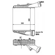 Радіатор інтеркулера Audi Q7/VW Touareg 3.0/4.1 03- (L)