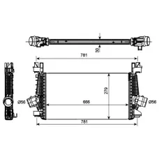 Радіатор інтеркулера Opel Astra/Zafira 1.4/1.6 09-