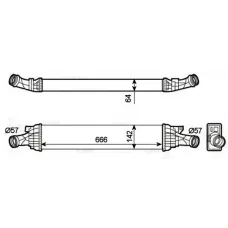 Радіатор інтеркулера Audi A4/A5/A6/Q5 1.8-2.0H 07-