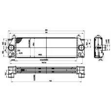 Радіатор інтеркулера MB Sprinter 2.2-3.0 CDI/VW Crafter 2.5TDI 06-