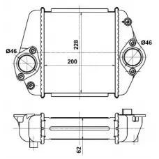 Радіатор інтеркулера Mazda 6 2.2 MZR-CD 09-