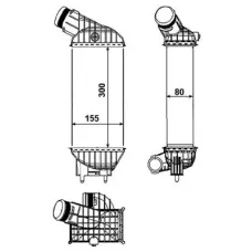 Радіатор інтеркулера Citroen C4/DS4/Peugeot 308/3008 2.0 HDI 07-