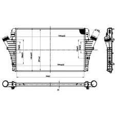Радіатор інтеркулера Opel Vectra C/Signum 1.9CDTI 04-08