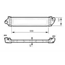 Радіатор інтеркулера Ford Galaxy/Mondeo/S-Max 1.6/1.8/2.0TDCi 07-15