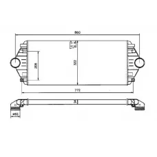 Радіатор інтеркулера Cirtoen Jumpy/Fiat Scudo 1.9/2.0 HDI 96-06