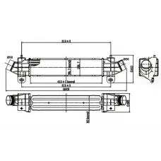 Радіатор інтеркулера Ford Mondeo III 2.0-2.2 TDCI 00-07
