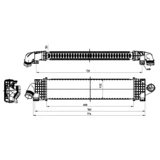 Радіатор інтеркулера Ford Mondeo/Focus 1.6-2.5D 03-