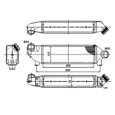 Радіатор інтеркулера Ford Transit 2.0DI 00-06
