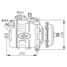 Компресор кондиціонера VW T5 2.5TDI 03-09