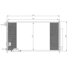 Радіатор кондиціонера (з осушувачем) Honda Accord VII 2.2D 04-08