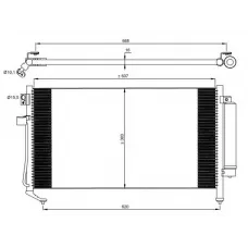 Радіатор кондиціонера Subaru Forester 2.0/2.5 03-08