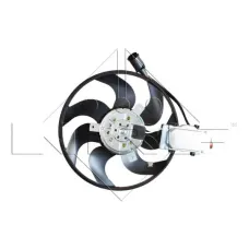 Вентилятор охолодження двигуна Audi Q7/VW Touareg 2.5-6.0 02-15 (L) (d=300mm)