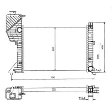 Радіатор охолодження MB Sprinter 2.3D 95-