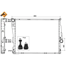 Радіатор охолодження BMW 3 (E46) 1.6/2.0i/2.0d 98-05 (M43/M47/M54)