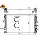 Радіатор охолодження Audi A4/A6/VW Passat 2.5TDI 00-05