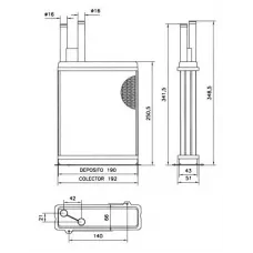 Радіатор пічки Citroen Jumper/Fiat Ducato/Peugeot Boxer 94-