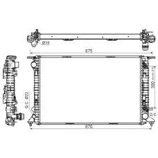 Радіатор охолодження Audi Q5 3.0TDI 08-17