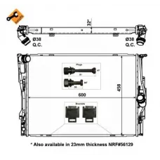 Радіатор охолодження BMW 3 (E90) 04-11