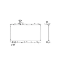 Радіатор охолодження Fiat Sedici/Suzuki SX4 1.5/1.6 06-