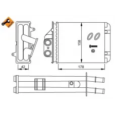 Радіатор пічки Fiat 500/Panda 03-