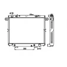 Радіатор охолодження Toyota Land Cruiser 100 4.7 98-
