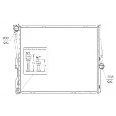 Радіатор охолодження BMW X3 (E83) 2.0-3.0 04-11 (N46/M47/M54/N52/M57)
