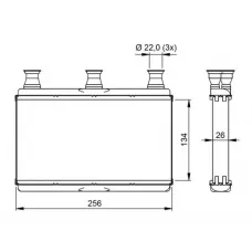 Радіатор пічки BMW 5 (E60/E61)/6 (E63/E64) 2.0-5.0 01-10