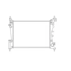 Радіатор охолодження Fiat Fiorino/Punto 1.2/1.4 08-