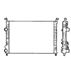 Радіатор охолодження Fiat Palio/Siena/Strada 1.2-1.6 01-