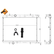 Радіатор охолодження Citroen Berlingo/Peugeot Partner 1.6-2.0HDI 96-15