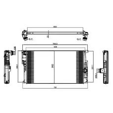 Радіатор охолодження BMW 3 (F30)/1 (F20/F21) 12-18 (N47/B47/N13)