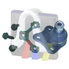 Опора кульова (передня/знизу/R) Audi A3/Seat Toledo/Leon/Skoda Octavia/VW Golf IV 96-10