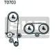 Комплект ГРМ + помпа VW Golf/Caddy III 1.4i 06-10/Skoda Octavia 04-13 (130x58)