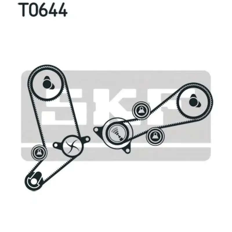 Комплект ГРМ + ТНВД + помпа VW LT 2.5SDI/VW T4 2.5 TDI 96-06 (26.5x122z/21x81z) (3 ролика+2 ременя)