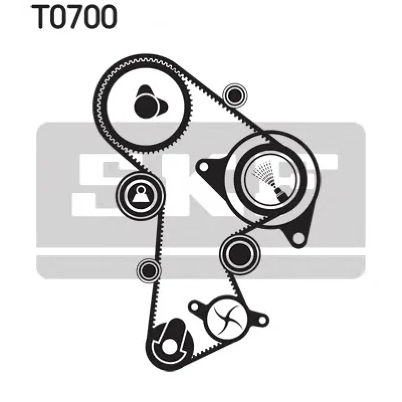 Комплект ГРМ + помпа Audi A4/TT/Skoda Octavia/Superb//VW Golf V/Passat/Tiguan 2.0TDI 05-17 (160x30)