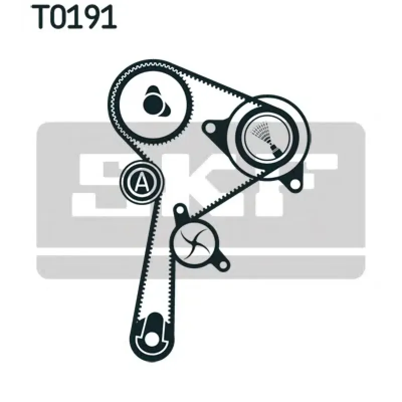 Комплект ГРМ + помпа Renault Clio/Kangoo/Megane/Scenic 1.5dCi 01- (VKPC 86417)