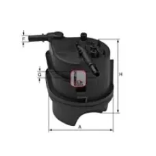 Фільтр паливний Citroen Nemo 1.4HDI 08-/Mazda 2 1.4MZR-CD 03-15