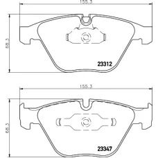 Колодки гальмівні (передні) BMW 3 (E90/E92/E93) 06-13 (Teves)