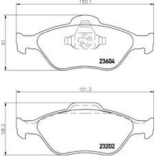 Колодки гальмівні (передні) Ford Fiesta 95- (Teves) Q+