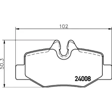 Колодки гальмівні (задні) MB Vito (W639) 03- (Bosch) Q+ (з датчиками)