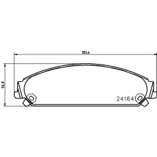 Колодки гальмівні (передні)  Dodge Charger/Challenger/Chrysler 300 C 04-