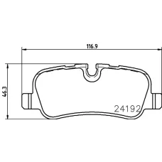 Колодки гальмівні (задні) Land Rover Range Rover 02- (Lucas) Q+