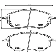 Колодки гальмівні (передні) Subaru Forester/Legacy/Impreza 03- (Akebono) Q+