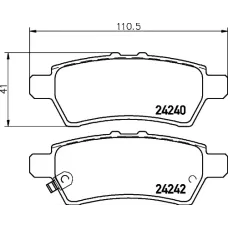 Колодки гальмівні (задні) Nissan Pathfinder III 05- (Tokico)