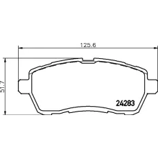 Колодки гальмівні (передні) Ford Fiesta 08- (Lucas)